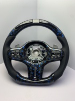Volant sport en fibre de carbone forgée avec LED pour BMW G20 G30 G01 G05 G07 G11 G12 Série 3 5 7 X3 X5 X7 M Performance M1 M2