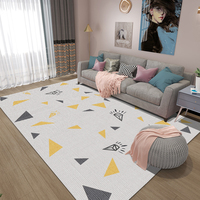 Hochwertiger Teppich im Landhausstil aus Polyester mit Niedrigflor, Luxuriös Weich und Maschinenwaschbar für Wohnzimmer und Esszimmer in Übergröße
