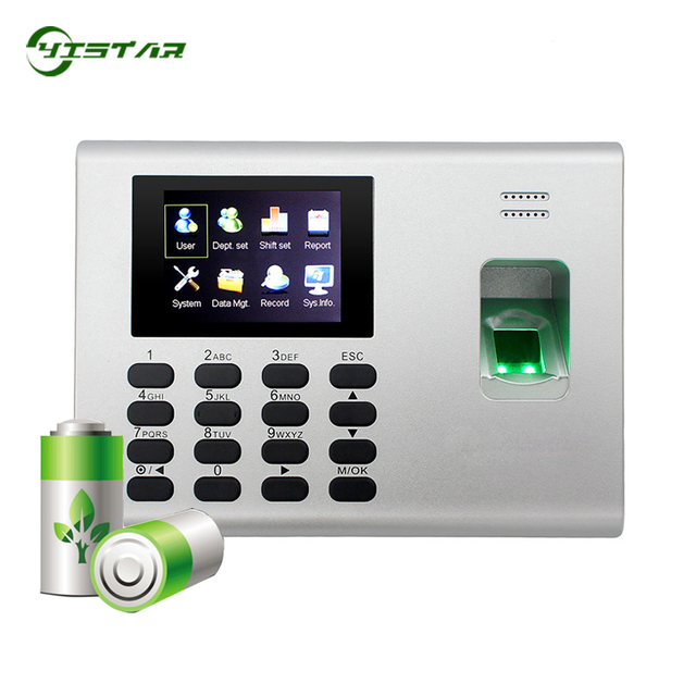 ZK K40 Access Control System with USB SSR Biometric Fingerprint Time Attendance Door Linux System TCP/IP Built-in Battery