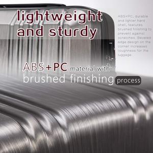 Set Valigie da Viaggio Trolley 2 Pezzi da 18 e 20 Pollici, Bagaglio a Mano <span class=keywords><strong>con</strong></span> Ruote Piroettanti, Set <span class=keywords><strong>Organizer</strong></span> per <span class=keywords><strong>Valigia</strong></span> - Product Image 3