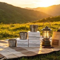 Tasse à thé artisanale en titane pur de haute pureté, martelée, style Kung Fu chinois, non revêtue, pour cadeau