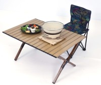 Table pliante carrée en fer, petite, portable, facile à transporter, polyvalente, table d'appoint pour l'extérieur, table de terrasse, location de mobilier pour événements