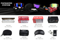 Vente en gros grand étui rigide pour lunettes de sport personnalisé sac à fermeture éclair boîte EVA étui à lunettes de ski snowboard neige