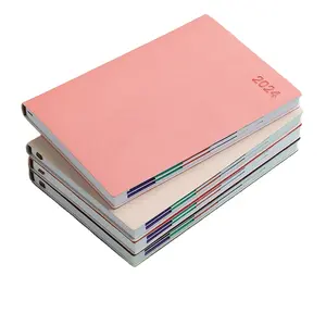 2024 anglais/espagnol planificateur cahier planificateur quotidien A5 doublé Journal planificateur 150 feuilles Simple affaires bureau fournitures scolaires