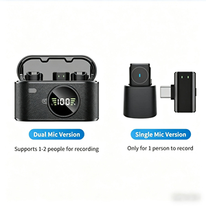 Minimum <b>wireless</b> lavalier AI noise cancelling <b>microphone</b> for professional outdoor live streaming use - Product Image 5