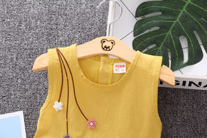 Vêtements pour enfants, dernières tendances en matière de vêtements pour bébés, robes pour petites filles, ensembles de robes pour filles avec décorations florales - Product Image 3