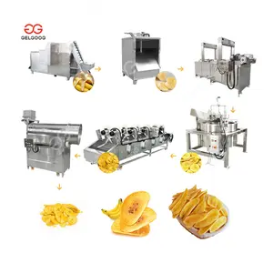 Full Automatic Banana Chips Making Machines Plantain Chips Production Line Plantain Chips Making Machine