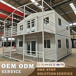Casa Container Espandibile con <span class=keywords><strong>3</strong></span> Camere da Letto, Villa Prefabbricata di Lusso a Doppio Strato, Modulo Abitativo Moderno, Suite per Ospiti da Giardino - Product Image 2