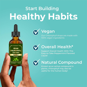 Rosebest – Complément alimentaire liquide de chlorophylle aromatisé à la menthe poivrée, sans sucre, végétalien, biologique et naturel, en gros - Product Image 2