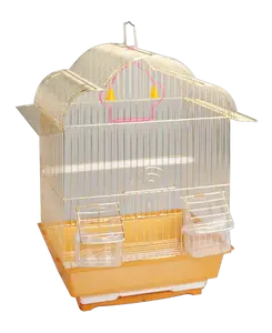 <span class=keywords><strong>Pet</strong></span> ürünleri uçuş kafesi Metal çelik kuş sandık, çok kuş ev katlama altın kuş kafesi, papağan için ev sandık - Product Image 1