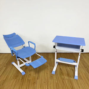 ชุดโต๊ะและเก้าอี้สำหรับห้องเรียนพร้อมที่วางเท้าสำหรับพักกลางวันเก้าอี้เอนสำหรับนักเรียน - Product Image 5