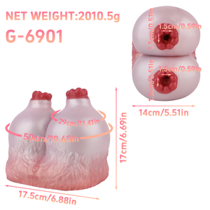 GEEBA Brustförmige Taschenmuschi Männlicher Masturbator Große Brüste Alien-Muschi Sexspielzeug für Männer Masturbation - Product Image 2