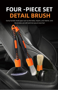 <span class=keywords><strong>Kit</strong></span> de <span class=keywords><strong>nettoyage</strong></span> <span class=keywords><strong>professionnel</strong></span> en profondeur pour l'<span class=keywords><strong>intérieur</strong></span> de la <span class=keywords><strong>voiture</strong></span>, avec brosses de précision pour les aérateurs, les interstices étroits, le cuir et l'entretien du tableau de bord - Product Image 4