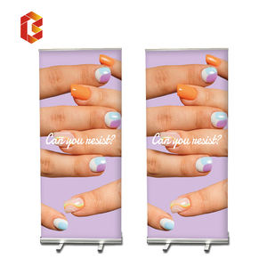 Grosir ODM Logo kustom menggulung spanduk PVC tanpa berdiri untuk iklan promosi tujuan pameran - Product Image 1