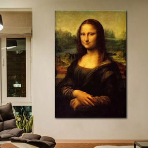 סיטוני leonardo דה vinci קלאסי של מונה ליסה וינטג ציור ציור רפרודוקציה בד מודרני ציור קיר תמונה מודרני - Product Image 3