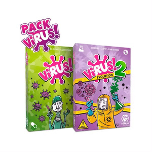 Juego <span class=keywords><strong>de</strong></span> Cartas English Virus 1 y 2 en Oferta, con Caja <span class=keywords><strong>de</strong></span> Cartón, Juego <span class=keywords><strong>de</strong></span> Mesa Familiar, Juego <span class=keywords><strong>de</strong></span> Cartas Clásico <span class=keywords><strong>de</strong></span> Papel para Adultos - Product Image 1