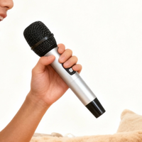 SURPASS SP-VMP14 Microphone sans fil VHF universel professionnel pour karaoké familial, récepteur portable, cardioïde, alliage d'aluminium
