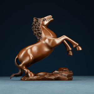 Adorno de Caballo del Zodiaco en Bronce, Hecho a Mano, Decoración Feng Shui para el Hogar, Arte Decorativo - Product Image 3