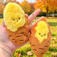 Pendentif en peluche révélateur de remplissage pelable, style patate douce cuite, pour sac, mignon, créatif, petit cadeau MR-001