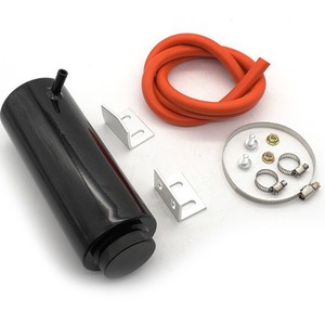 Tanque de Ventilación Universal para Radiador de Coche, Contenedor Auxiliar de Agua, Desespumante, Plástico Negro, Incluye Herrajes de Montaje Atornillables - Product Image 1