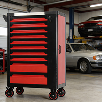 Chariot de rangement professionnel en métal à 10 tiroirs pour outils, personnalisable OEM/ODM, pour garage et atelier