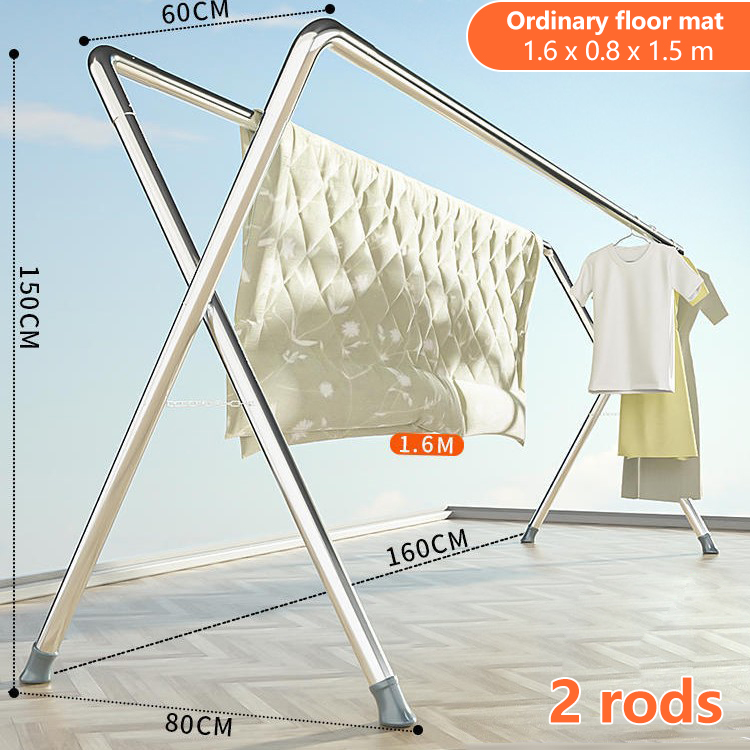 Poteau double 1,6 m - Hauteur 1,5 m [Couvre-pieds standard]