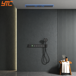 Sistema de Ducha de Lluvia Empotrado en el Techo para Proyectos Hoteleros Comerciales con LED, Música Bluetooth, Pantalla Digital y Control Termostático - Product Image 3