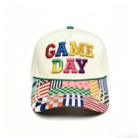 Casquette de baseball personnalisée en coton à 5 panneaux, visière imprimée sur mesure, broderie de slogan, unisexe, réglable, pour fêtes et événements