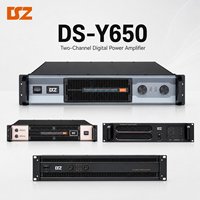 Amplificateur de puissance professionnel 2 canaux classe D, montage en rack 2U, amplificateur audio stéréo 2*650W