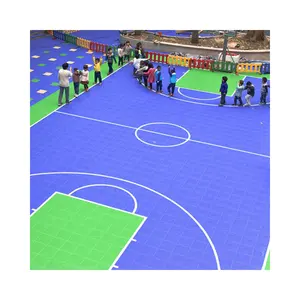 TPE Outdoor Interlocking Bodenfliesen Volleyball platz überlegene Stoß dämpfung Basketball platz Boden Sport böden