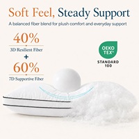 Oreiller de cou moderne en fibre de polyester, respirant et doux, avec soufflet, pour dormeurs sur le côté, le dos ou le ventre – OEM/ODM
