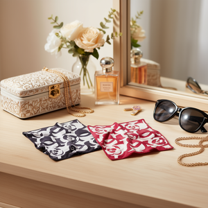 Fazzoletto Quadrato Mini Floreale Angelina 70x70cm in Poliestere, Accessorio di Moda per Donne - Product Image 4