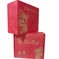 Boîtes d'expédition en carton ondulé personnalisables 15*15*5cm, échantillon gratuit, vente en gros, boîtes en papier kraft marron légères pour l'aviation