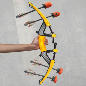 Hot-Selling Fun Outdoor Shooting Langlebige Plastik feder Aktivität Bunte Recurve Storm Pfeil und Bogen Set Spielzeug für Kinder - Product Image 6