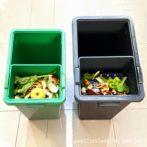 <b>Large</b> Open Top Trash Can Rectangular Indoor Outdoor With Lid For Commercial Industrial Office Home Use - Product Image 4