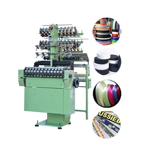 Chinese supplier wholesale price narrow woven polyester tape fabric making webbing heavy duty flat needle loom for sale