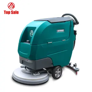 Floor Scrubber Machin Clean Warehouse Battery Powered Industrial Walk Behind Floor Scrubber Multi-function Concrete Floor Scrubber Cleaning Machine