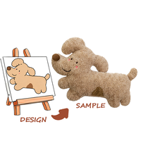 Peluche personnalisable avec un design brodé en peluche longue super douce et une doublure en maille