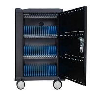 Carrito de Carga Móvil Entrans Om48 de 48 Compartimentos para Tablets con Ruedas (Acero al Carbono/ABS) Carrito Personalizado al por Mayor para Tablets iPad y Android