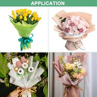 Papier d'emballage imperméable pour bouquets floraux, fournitures pour fleuristes, emballage pour anniversaire, fête, mariage et travaux manuels DIY