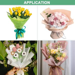 Papel de Regalo Impermeable con Diseño Floral, Suministros <span class=keywords><strong>para</strong></span> Floristería, Empaque <span class=keywords><strong>para</strong></span> <span class=keywords><strong>Cumpleaños</strong></span>, Fiestas, Bodas y <span class=keywords><strong>Manualidades</strong></span> - Product Image 4