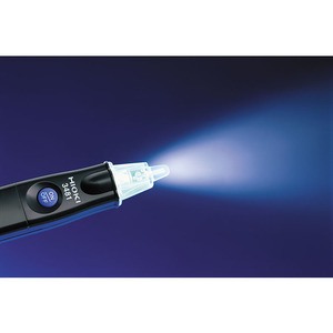 HIOKI 3481 AC <b>Voltage</b> <b>Detector</b> <b>Pen</b> with LED Light Analog Only Display CAT4 600V Accuracy 30g Lightweight Made in Japan - Product Image 3