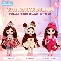 Poupée Lolita tendance EPT 17 cm, ensemble de poupée à corps solide articulé en 13 points de 6 pouces avec yeux 3D réalistes, poupée mignonne à habiller, jouet pour filles, cadeau pour enfants