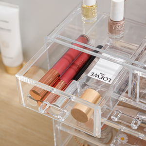 Desktop Cosmetica Opbergdoos Transparante Lade Type Mond Rode Lip Glazuur Opslag Grote Capaciteit Grootboek Tape Sorteerdoos - Product Image 5