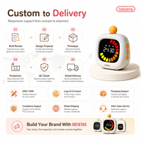 Minuteur visuel personnalisé pour enfants Beiens WJ13 avec écran couleur, gestion du temps, batterie au lithium, personnalisation OEM/ODM du logo, de l'interface utilisateur et de l'emballage pour l'étude