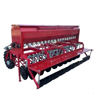 Agricultural 14 row disc wheat seeder with precision drilling