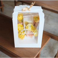 Boîte à fleurs de haute qualité pour fleuristes, boîte rigide en carton pour bouquet, boîte cadeau pour emballage de fleurs