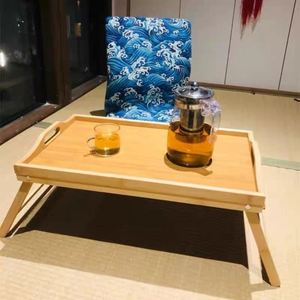 Factory Adjustable Natural Wood Folding Dinner Plate Tray Safe Design for Dormitory <b>Computer</b> <b>Desk</b> Coffee Table - Product Image 3