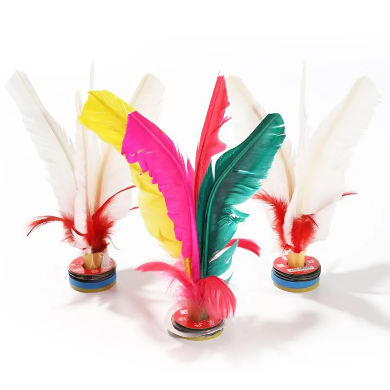 Handmade Feather Chinese Jianzi Foot Kick Shuttlecocks  Beach Sports and Fitness