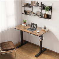 Nouveau bureau de travail intelligent en mélamine 2024, réglable en hauteur, à moteur unique, pour ordinateur de bureau